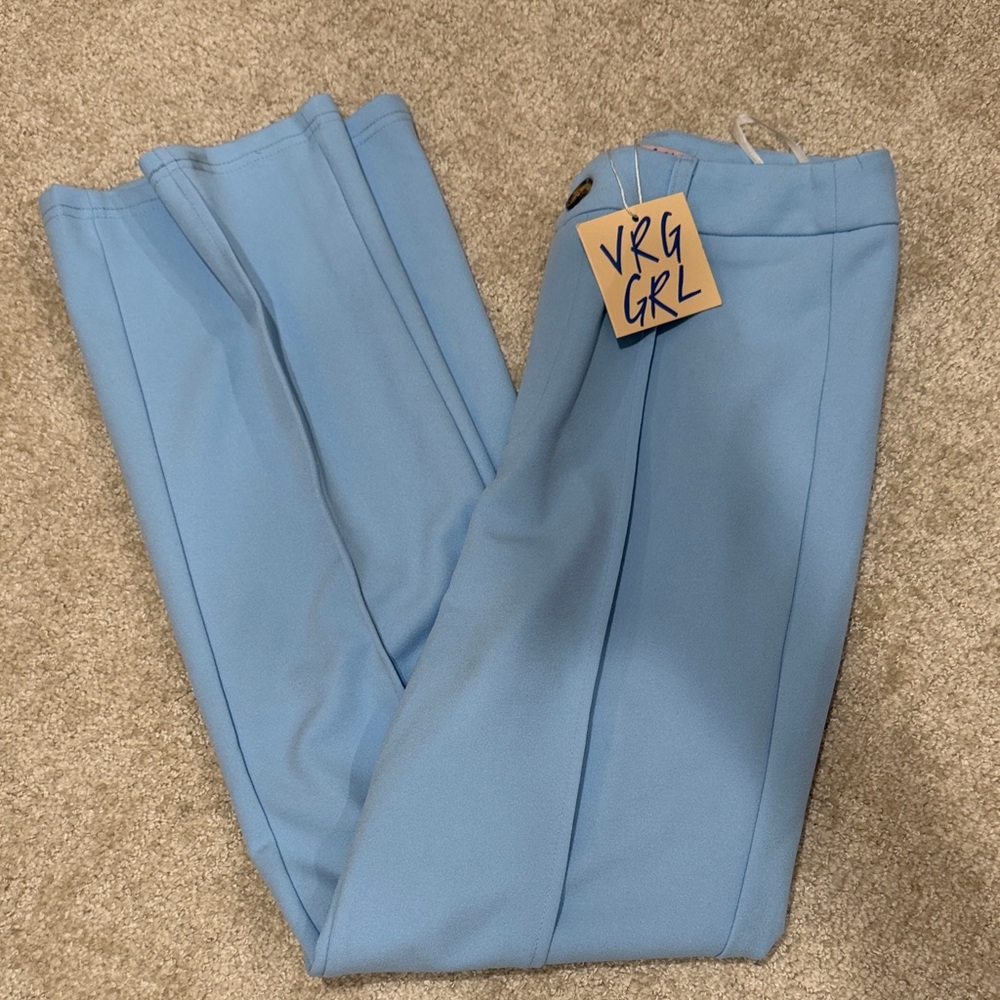 Blue High Waisted Pants